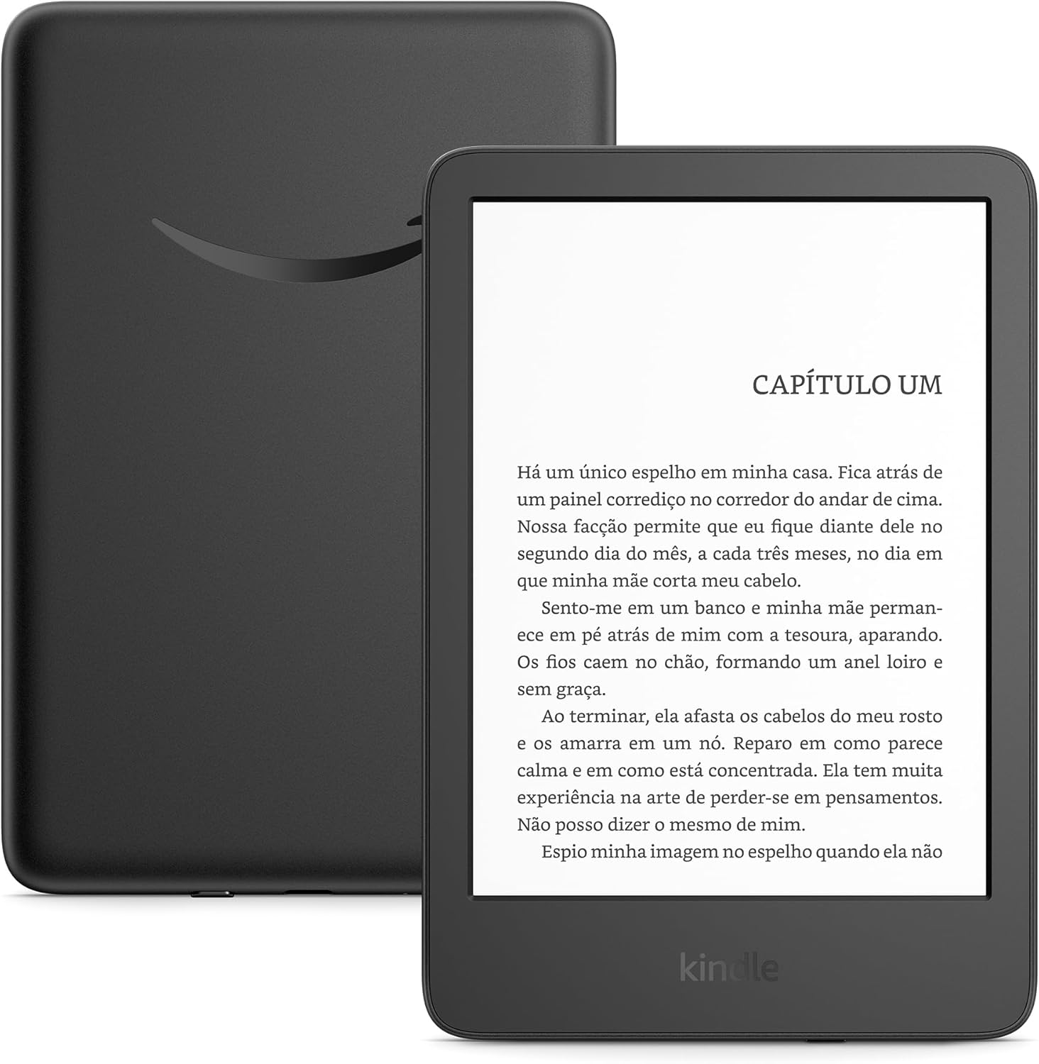 Kindle 16 GB - Leve e compacto, tela antirreflexo, luz frontal ajustável, bateria de longa duração - Cor Preta